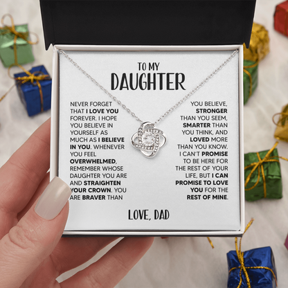 Amity Knot Necklace - Daughter I Believe In You - D