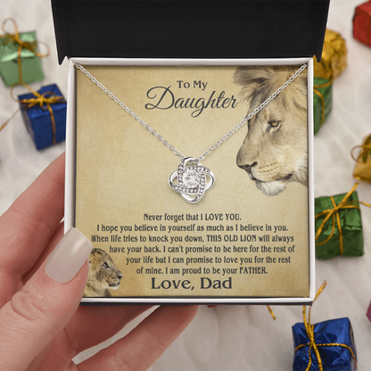Amity Knot Necklace - Daughter Proud Father