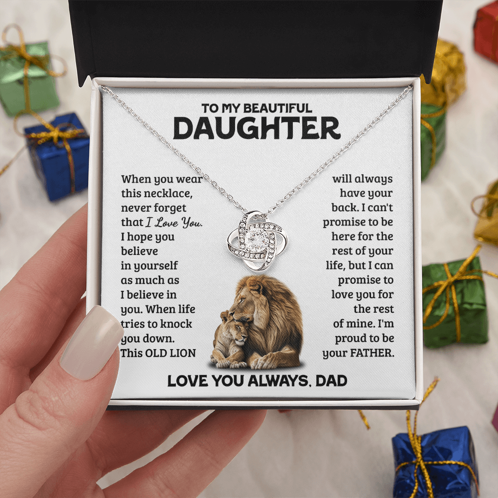 Amity Knot Necklace - Daughter Always Have Your Back