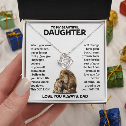 Amity Knot Necklace - Daughter Always Have Your Back