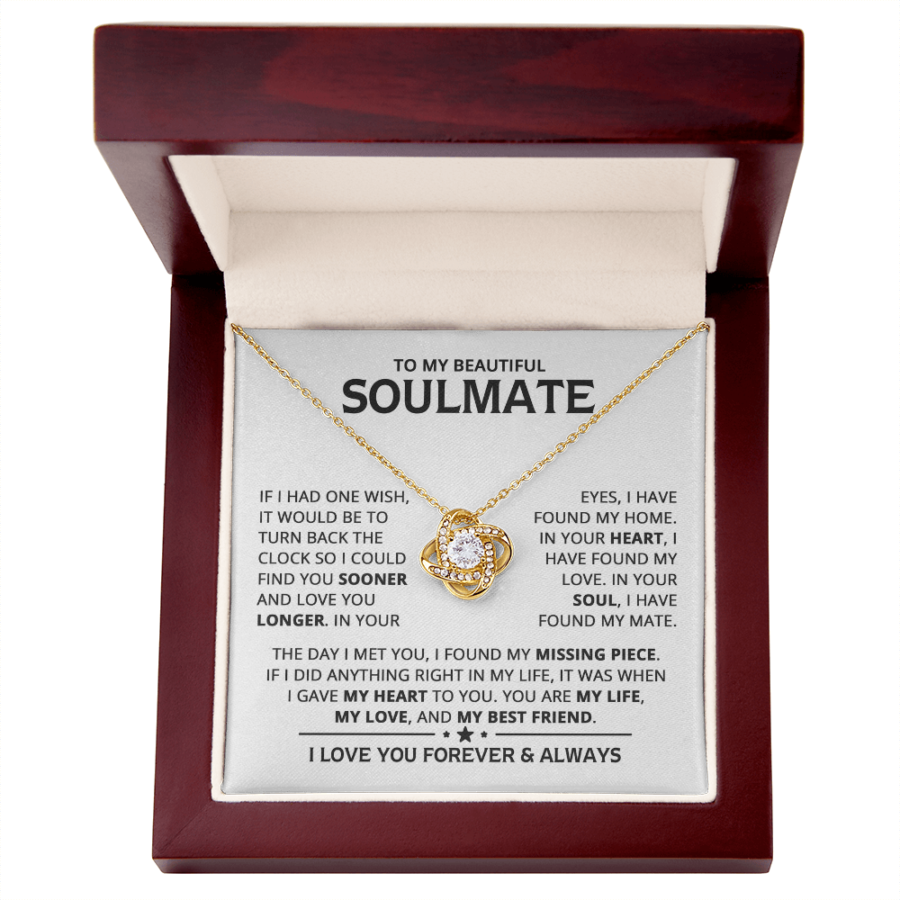 Amity Knot Necklace - Soulmate My Best Friend