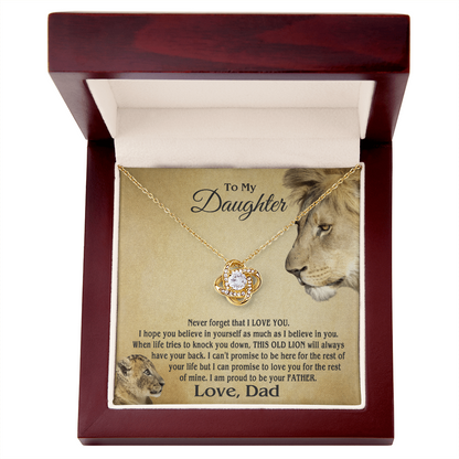Amity Knot Necklace - Daughter Proud Father