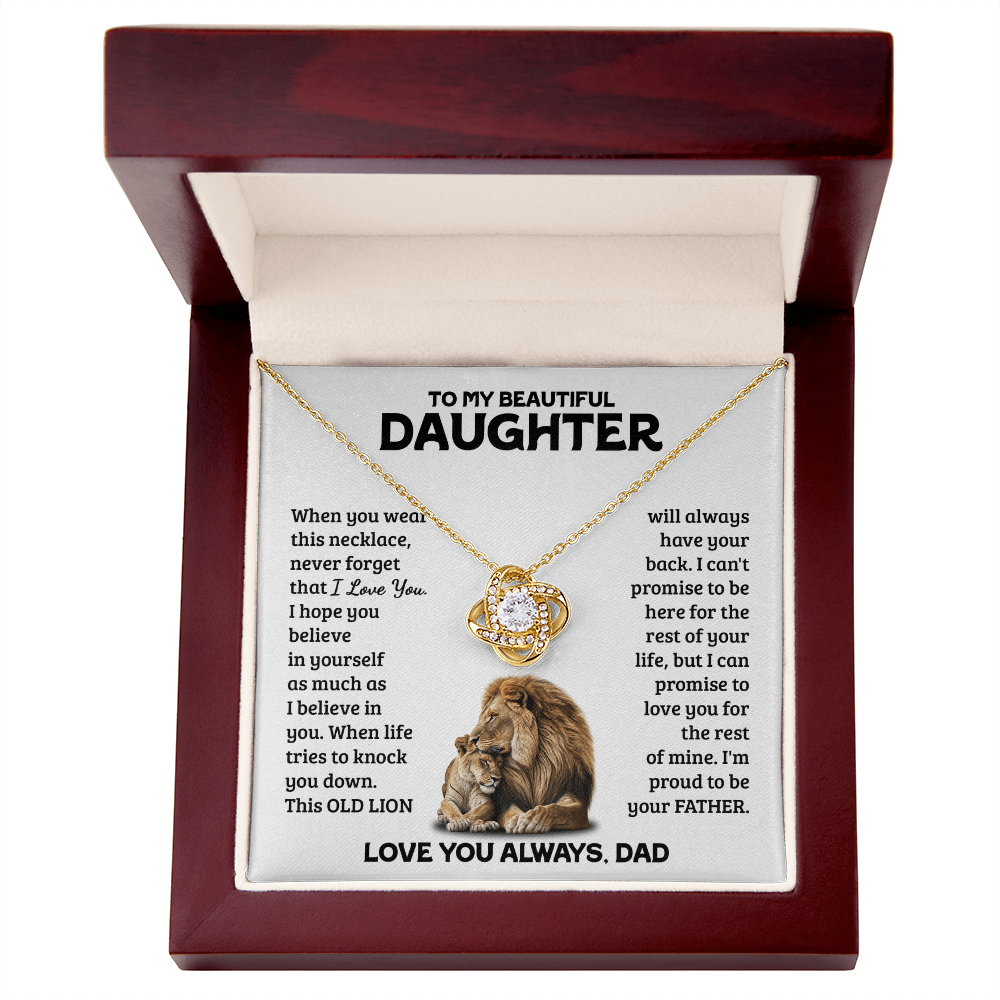 Amity Knot Necklace - Daughter Always Have Your Back