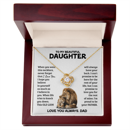 Amity Knot Necklace - Daughter Always Have Your Back