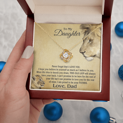 Amity Knot Necklace - Daughter Proud Father