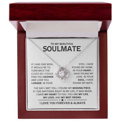 Amity Knot Necklace - Soulmate My Best Friend