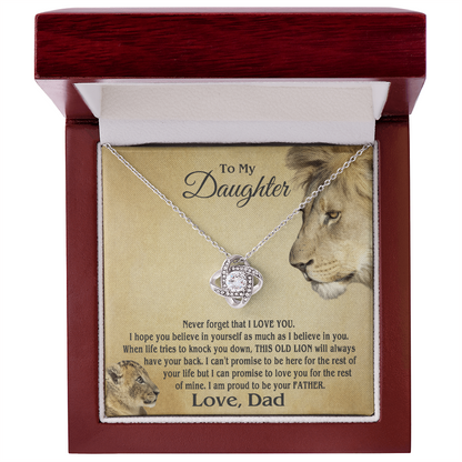 Amity Knot Necklace - Daughter Proud Father