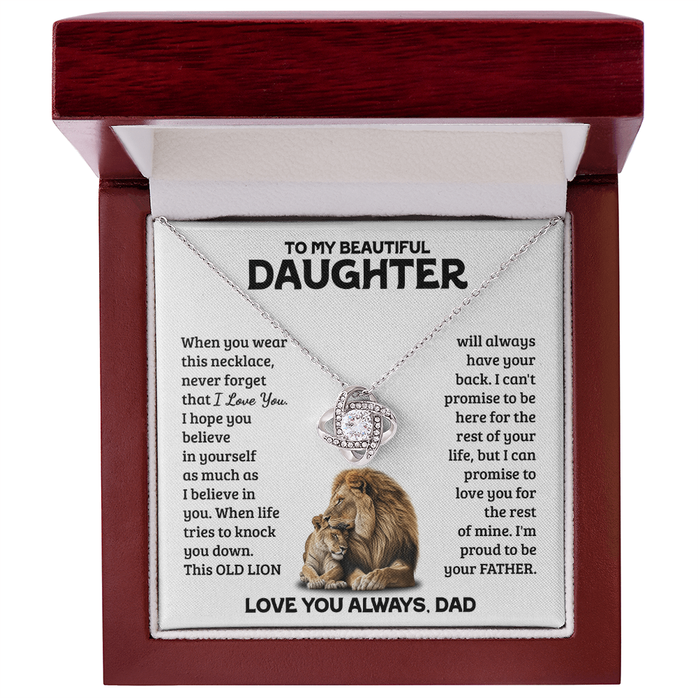 Amity Knot Necklace - Daughter Always Have Your Back