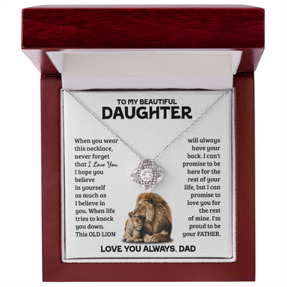 Amity Knot Necklace - Daughter Always Have Your Back