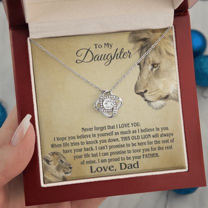 Amity Knot Necklace - Daughter Proud Father