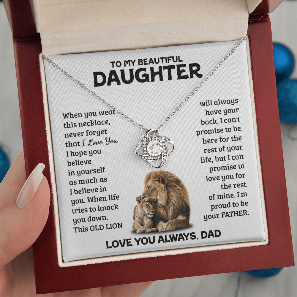 Amity Knot Necklace - Daughter Always Have Your Back