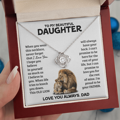 Amity Knot Necklace - Daughter Always Have Your Back