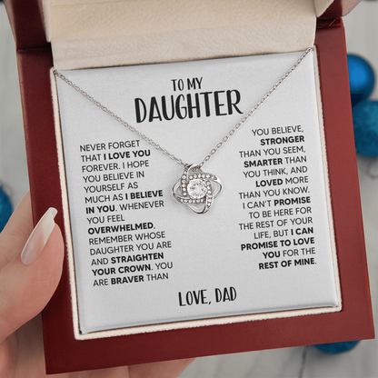 Amity Knot Necklace - Daughter I Believe In You - D