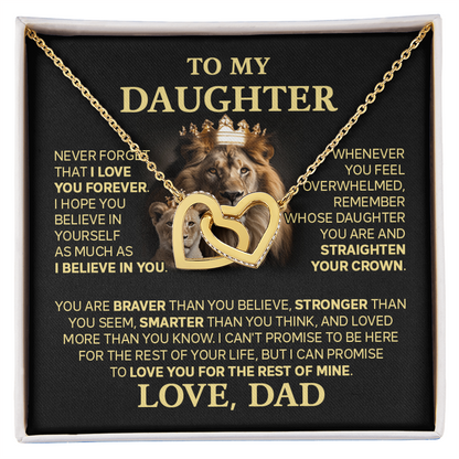 Amity Interlocked Necklace - Daughter Braver Stronger Smarter