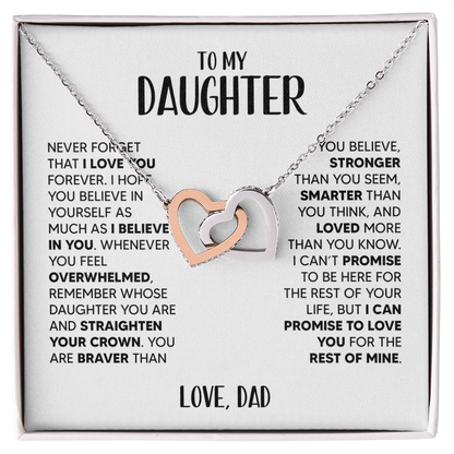 Amity Heart Necklace - Daughter I Believe In You - D