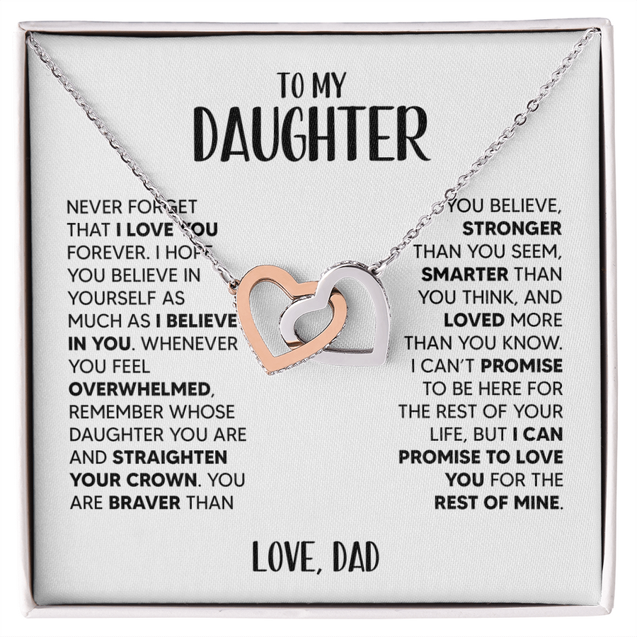 Amity Heart Necklace - Daughter I Believe In You - D