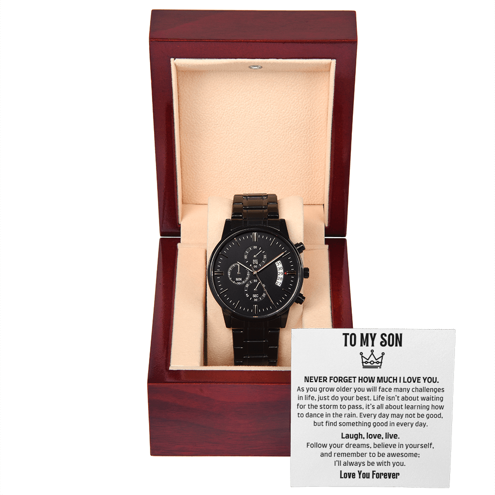 Amity Black Watch - Son Laugh, Love, Live