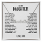 Amity Name Necklace - Daughter I Believe In You - D