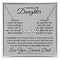 Amity Name Necklace - Daughter Be There For You