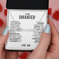 Amity Name Necklace - Daughter I Believe In You - D