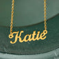 Amity Name Necklace - Daughter Braver Stronger Smarter