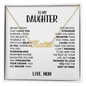 Amity Name Necklace - Daughter I Believe In You - M