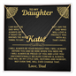 Amity Name Necklace - Daughter Your Biggest Fan