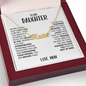 Amity Name Necklace - Daughter I Believe In You - M