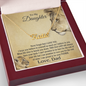 Amity Name Necklace - Daughter Proud Father