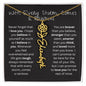 Amity Flower & Name Necklace - With Every Storm, Comes a Rainbow