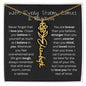 Amity Flower & Name Necklace - With Every Storm, Comes a Rainbow