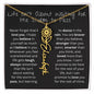 Amity Flower & Name Necklace - Life Isn't About Waiting for the Storm to Pass