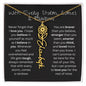 Amity Flower & Name Necklace - With Every Storm, Comes a Rainbow