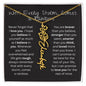 Amity Flower & Name Necklace - With Every Storm, Comes a Rainbow