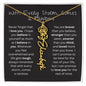 Amity Flower & Name Necklace - With Every Storm, Comes a Rainbow