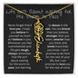 Amity Flower & Name Necklace - Life Isn't About Waiting for the Storm to Pass