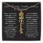 Amity Flower & Name Necklace - With Every Storm, Comes a Rainbow