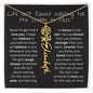 Amity Flower & Name Necklace - Life Isn't About Waiting for the Storm to Pass