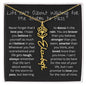 Amity Flower & Name Necklace - Life Isn't About Waiting for the Storm to Pass