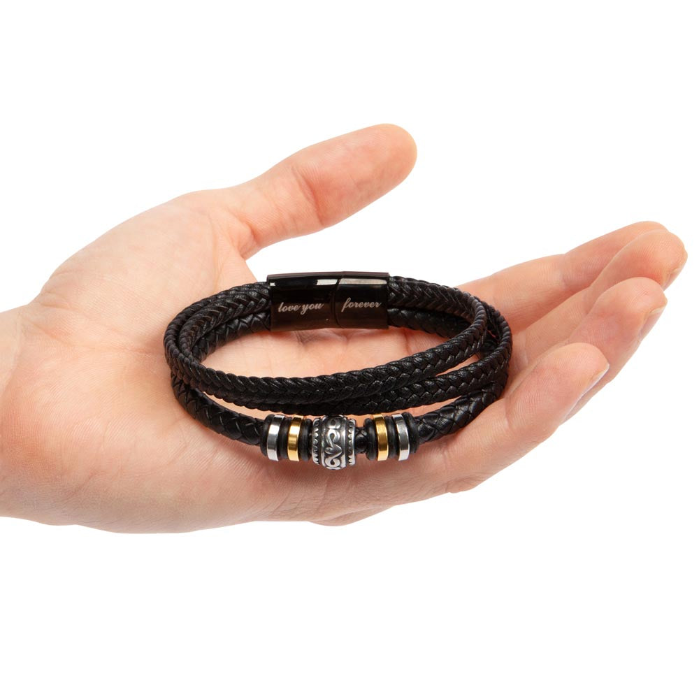 Amity Leather Bracelet - To My Brave Son