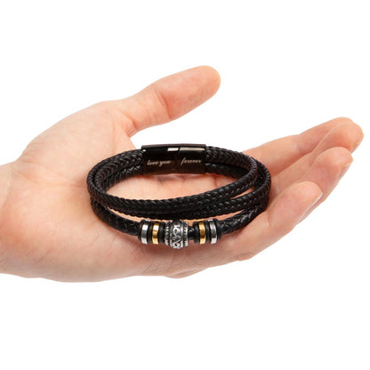 Amity Leather Bracelet - To My Brave Son