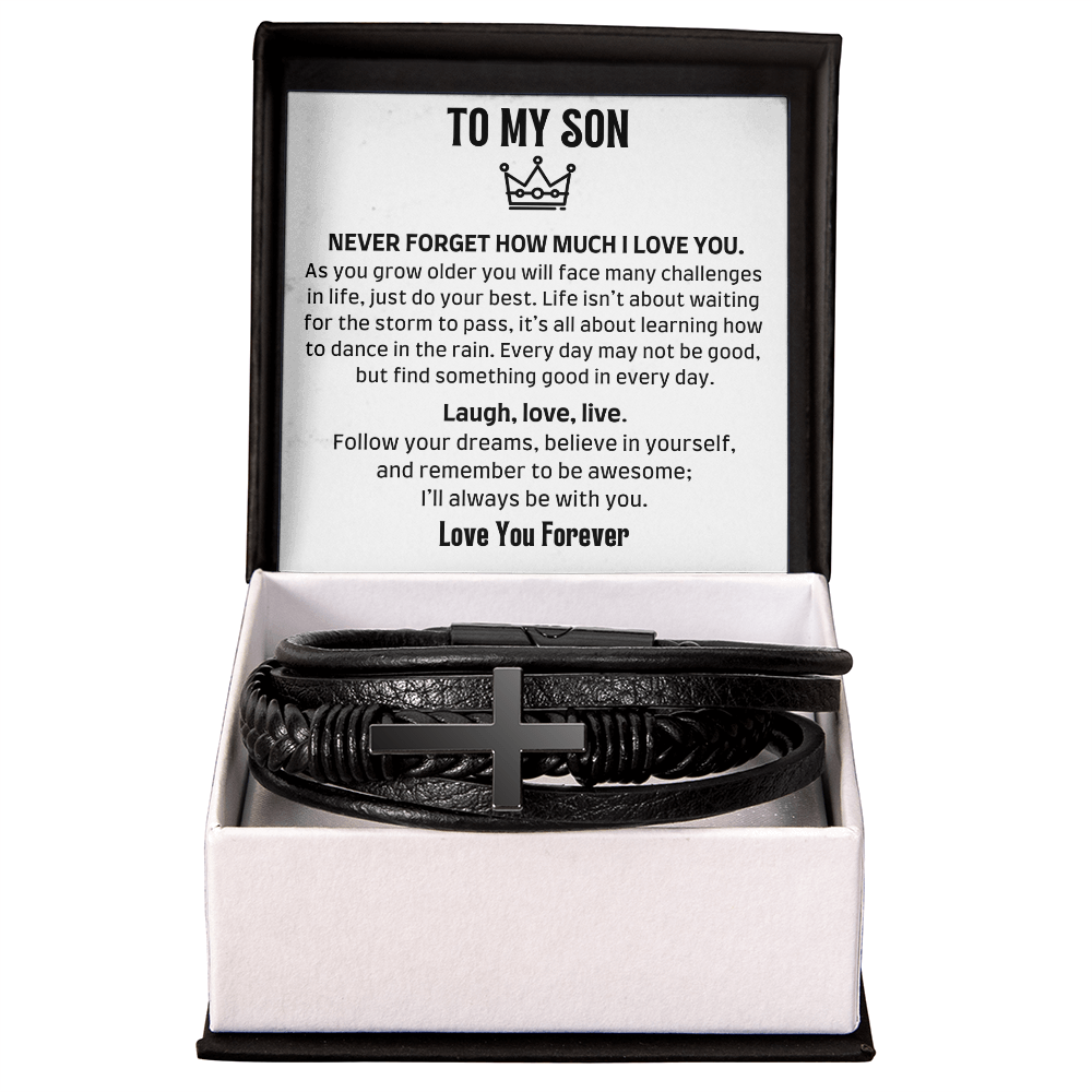 Amity Cross Bracelet - Son Laugh, Love, Live