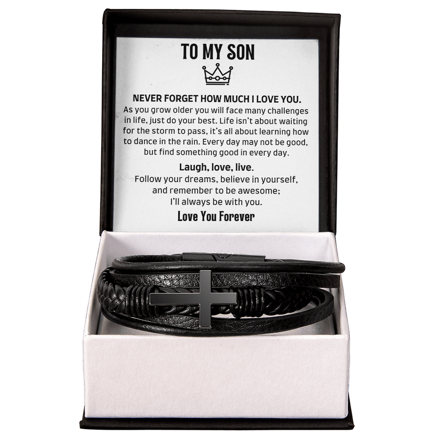 Amity Cross Bracelet - Son Laugh, Love, Live