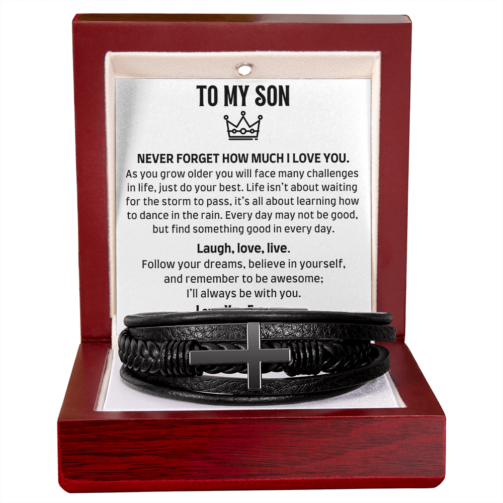 Amity Cross Bracelet - Son Laugh, Love, Live