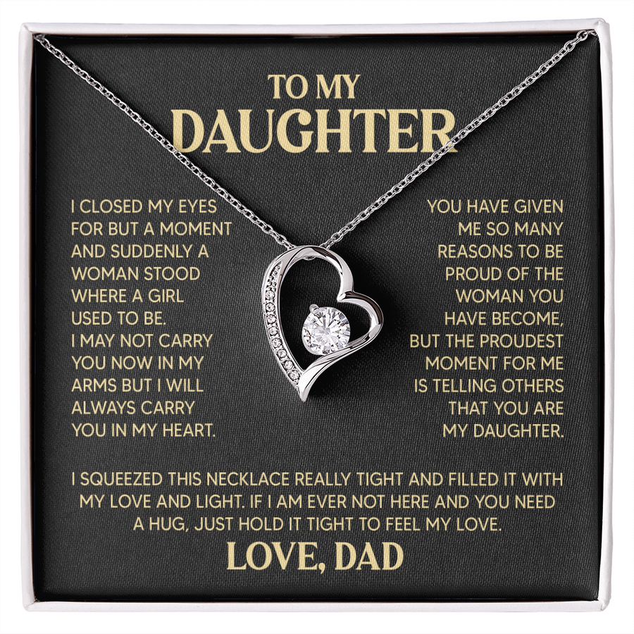 Amity Heart Necklace - Daughter - Feel My Love