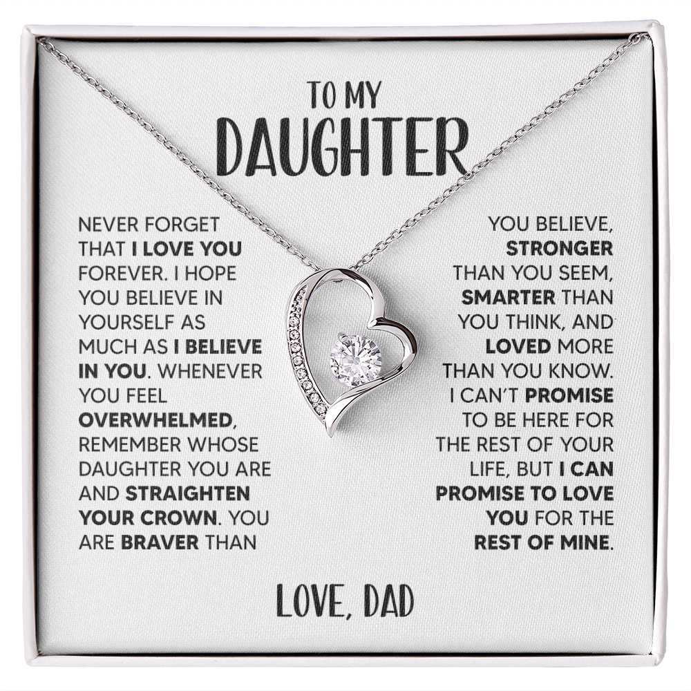 Amity Heart Necklace - Daughter I Believe In You - D