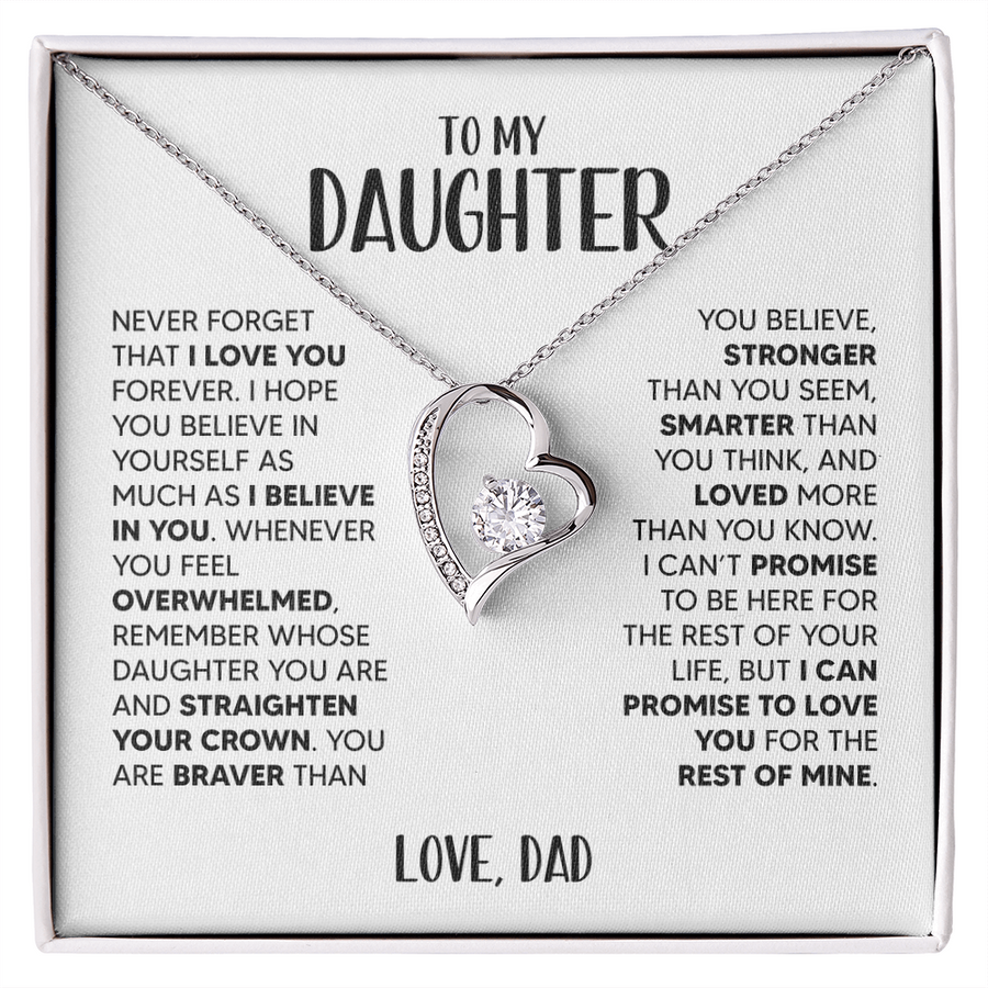 Amity Heart Necklace - Daughter I Believe In You - D