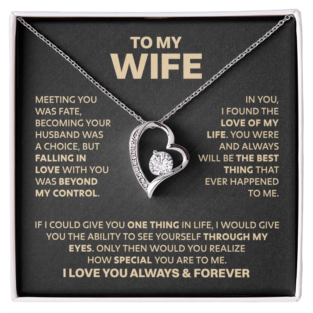 Amity Heart Necklace - Wife Love of My Life