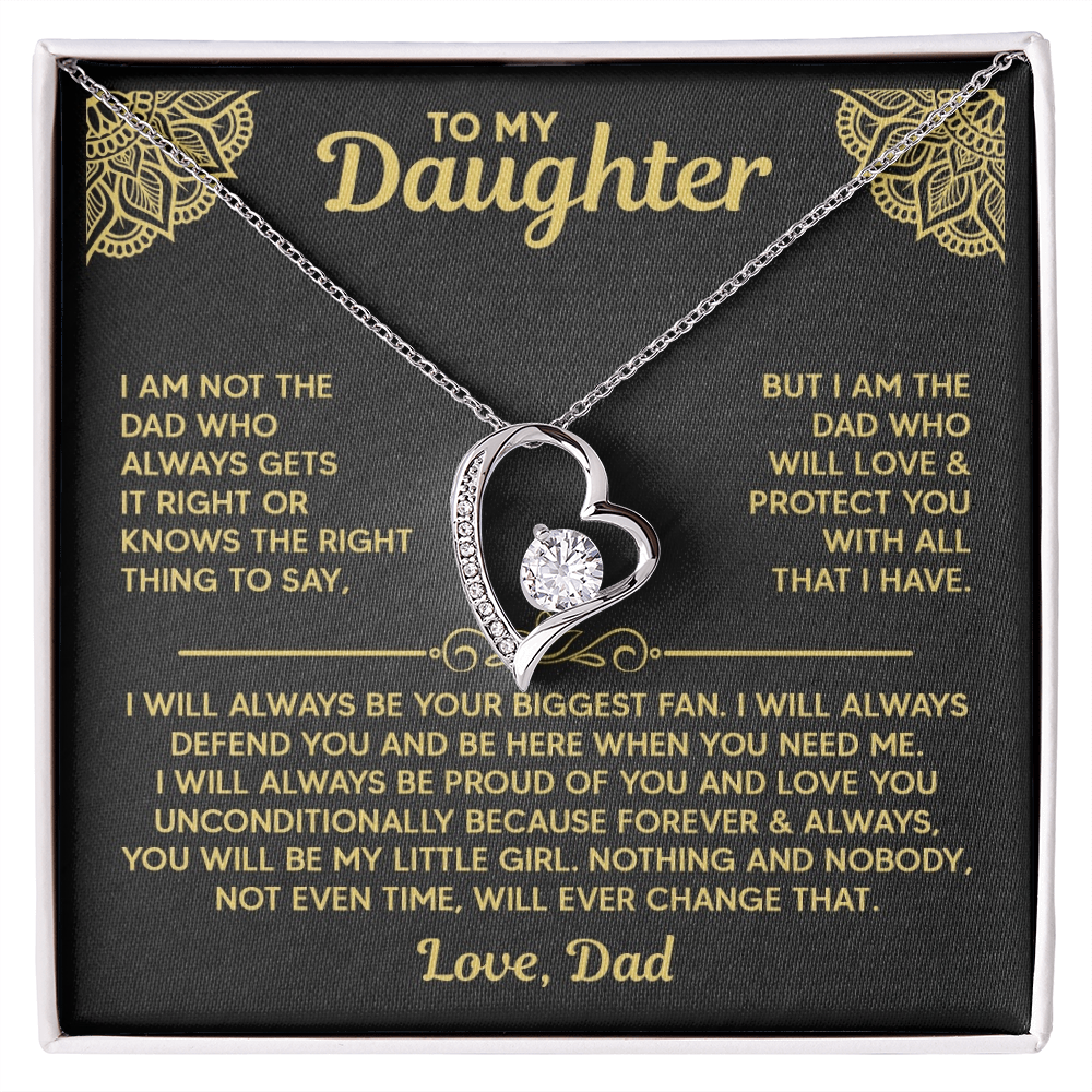 Amity Heart Necklace - Daughter Biggest Fan