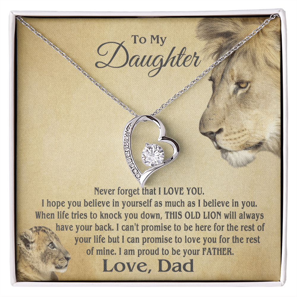 Amity Heart Necklace - Daughter Proud Father